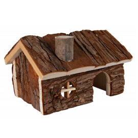 Casuta din Lemn HENDRIK Pentru Rozatoare Mici, 20x13x13cm