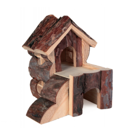 Casuta cu 2 Nivele BJORK Pentru Rozatoare Mici, 15x15x16cm