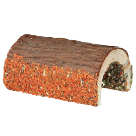 Tunel Rozatoare din Lemn Natur si Legume, 16x20x8cm