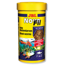  JBL NovoFil, Larve Tantari Liofilizate, Hrana Naturala Pesti Acvariu, 250ml