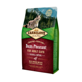 CARNILOVE CAT HAIRBALL CONTROL cu Rata si Fazan 2 kg