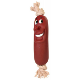 Jucarie Vinil HAPPY SAUSAGE pe Franghie 11 cm