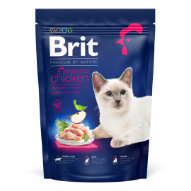 BRIT PREMIUM By Nature Cat Adult Sterelized, Pui, Hrana Uscata Pisica Sterilizata, Protectia Aparatului Urinar, 800g
