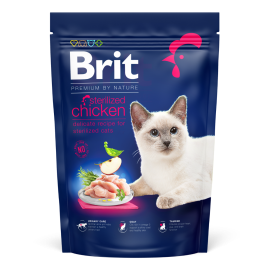 BRIT PREMIUM By Nature Cat Adult Sterelized, Pui, Hrana Uscata Pisica Sterilizata, Protectia Aparatului Urinar, 300g
