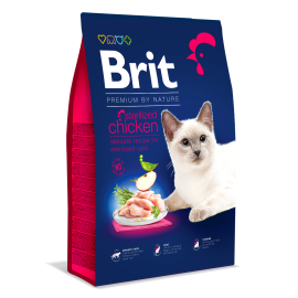 BRIT PREMIUM By Nature Cat Adult Sterelized, Pui si Ficat Pui, Hrana Uscata Pisici Sterilizate, Protectia Aparatului Urinar, 8kg