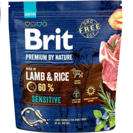 BRIT PREMIUM By Nature Adult Sensitive, Miel si Orez, Hrana Uscata Caine, Digestie Optima, 1kg