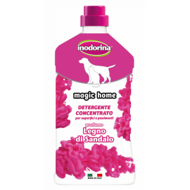 INODORINA Magic Home, Detergent Bioenzimatic Concentrat, Aroma Santal, Pentru Curatarea Podelelor si a Altor Suprafete, 1L