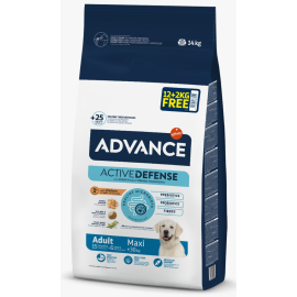 12 kg + 2 kg Gratis Advance Dog Adult Maxi cu Pui – Hrană Uscată pentru Câini Adulți de Talie Mare