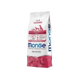 MONGE Natural Monoprotein Adult, Vita si Orez, Hrana Uscata Monoproteica Caine, 12kg