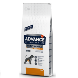 ADVANCE Veterinary Diets WEIGHT BALANCE, Medium / Maxi, Hrana Uscata Caini Obezi, Controlul Greutatii,15kg