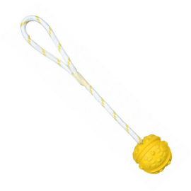 Minge 4.5 cm din Cauciuc Natural cu Franghie 35 cm