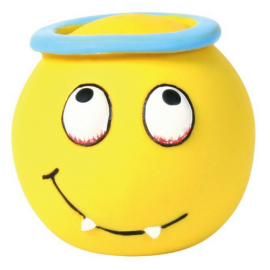 Minge Smiley din Latex cu Sunet Pentru Caini 6 cm