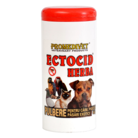 ECTOCID HERBA Pulbere Antiparazitara Pentru Caini | Pisici | Pasari, 50g