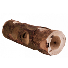 Tunel din Lemn Natural Pentru Hamsteri si Alte Rozatoare Mici, 20cm