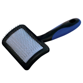 SHOW TECH Universal Soft Slicker Small, Perie Profesionala Caini, Talie Mica, Pini Flexibili, Orice Tip de Blana