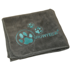 SHOW TECH+ Prosop Microfibra, Gri, Pentru Caini si Pisici, 90x56cm