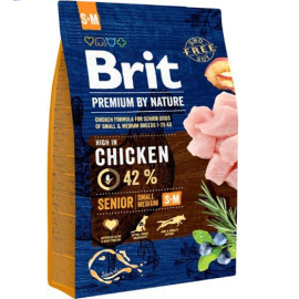 BRIT PREMIUM By Nature Senior Small / Medium S-M, cu Pui, Hrana Uscata Caine Talie Mica / Medie, 3Kg