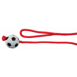 Jucarie Pentru Caini Minge de Fotbal cu Snur 1m