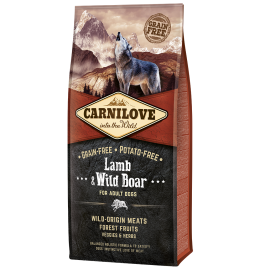 CARNILOVE Grain Free Adult, Miel si Mistret, Hrana Uscata Fara Cereale Caine, 12Kg