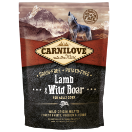 CARNILOVE Grain Free Adult, Miel si Mistret, Hrana Uscata Fara Cereale Caine, 1.5Kg