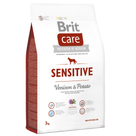 BRIT CARE Adult Sensitive, Vanat si Cartof, Hrana Uscata Hipoalergenica Caine cu Sensibilitate Digestiva | Intolerante Alimentare 3Kg