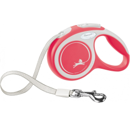 FLEXI New Comfort S, Lesa Retractabila cu Banda, Caini Maxim 15kg, 5m