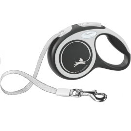 FLEXI New Comfort L, Lesa Retractabila cu Banda, Caini Maxim 60kg, 5m