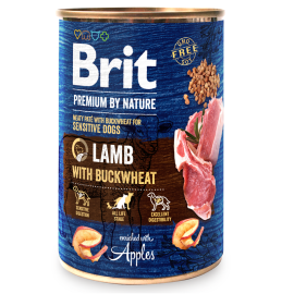 BRIT PREMIUM By Nature, Miel si Hrisca, Conserva Hrana Umeda Caine (pate) 400g