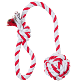 Jucarie MINGE IMPLETITA cu MANER 50 cm