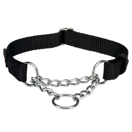 Zgarda Nylon SEMISTRANGULANTA, S-M 30-40cm / 15mm