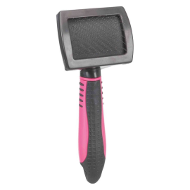 TRIXIE Soft Brush, Perie Slicker S cu Pini Flexibili Pentru Orice Tip de Blana Pisici sau Caini Talie Mica 7x16cm