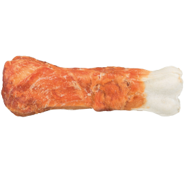 Recompensa Pentru Caini DENTAFUN Os Piele cu Piept de Pui, 17cm