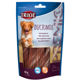 Recompensa Caini PREMIO DUCKINOS Fasii Carne de Rata, 80g