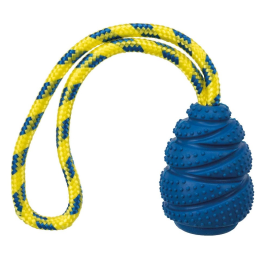 Jucarie Jumper Cauciuc Natural 7cm cu Maner 25cm