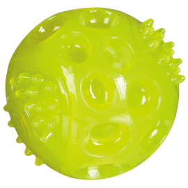 Minge Cauciuc cu Leduri Pentru Caini 5.5cm