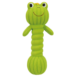 Jucarie Latex Pentru Caini Broscuta Dumpbell 18cm