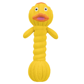 Jucarie Latex Pentru Caini Ratusca Dumpbell 18cm
