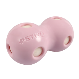 PETIT COCO Jucarie Racoritoare Pentru Pui de Catel | Adulti Talie Mica, Cauciuc Natural, Roz, 12x6cm