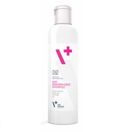 VETEXPERT Sampon Antiseboreic Pentru Caini si Pisici cu Piele Grasa | Uscata si Descuamata, 250ml