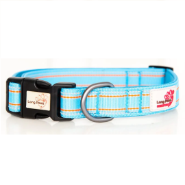 LONG PAWS Comfort Collection, Zgarda Pentru Caini, Silon Albastru, Marime M 34-52cm