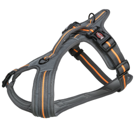 TRIXIE Touring Fusion, Ham Pentru Caini, Reglabil, Gri / Portocaliu, Marime L-XL 72-89