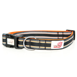 LONG PAWS Comfort Collection, Zgarda Pentru Caini, Silon Negru, Marime M 34-52cm