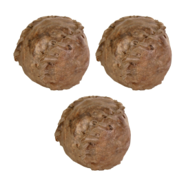 Recompensa Pentru Caini Minge din Piele Presata, Diametru 5cm, 3buc