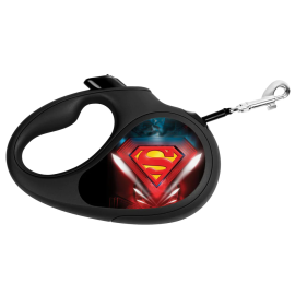 WAUDOG R-Leash Superman, Lesa Retractabila cu Banda, Pentru Caini Maxim 25kg, 5m