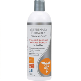 VFCC SYNERGY LABS Sampon Dermatologic Antiseptic si Antifungic  Pentru Caini si Pisici, 473ml
