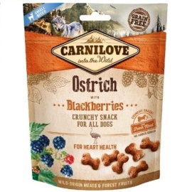 CARNILOVE Crunchy Snack, Mistret si Macese, Recompense Crocante Fara Cereale, Caini, Recuperare Rapida Dupa Efort | Suport Covalescenta, 200g