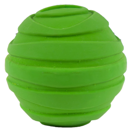 CHUCKLE CITY Jucarie Pentru Caini, Minge Verde din Latex cu Sunet, 7.5cm