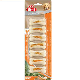 Recompensa 8 in 1 DELIGHTS Strong XS, Oase cu Carne de Pui, 7buc.
