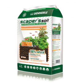 DENNERLE Scaper's Soil, Sol Nutritiv Granulat 1-4mm, 100% Natural, Pentru Plante Acvarii de Apa Dulce, 4L