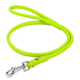 WAUDOG Glamour Lesa Piele Rotunjita Pentru Caini, Verde, 1.83m | 10mm